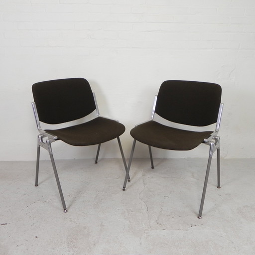 Set of 2 Castelli DSC Axis 106 Chairs By Giancarlo Piretti, 1970s