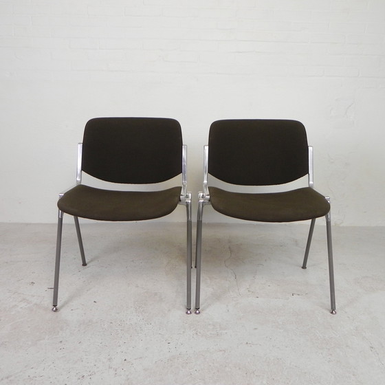 Image 1 of Set of 2 Castelli DSC Axis 106 Chairs By Giancarlo Piretti, 1970s