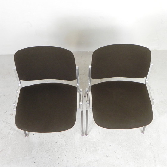 Image 1 of Set of 2 Castelli DSC Axis 106 Chairs By Giancarlo Piretti, 1970s