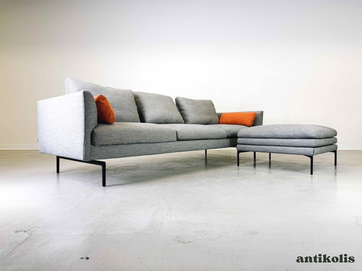 Sofa 3-seater couch Zanotta Damian Williamson as new with ottoman