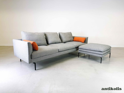 Sofa 3-seater couch Zanotta Damian Williamson as new with ottoman