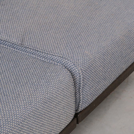 Image 1 of Vintage oakwood modular sofa by Guillerme et Chambron, France 1960s