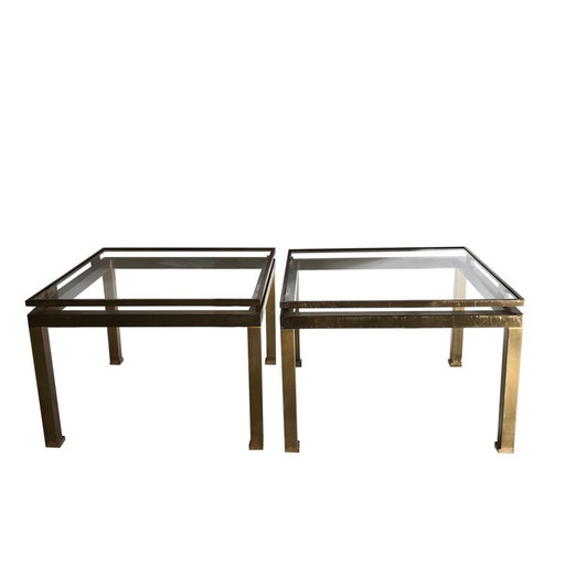 Set of 2 vintage sofa ends by Guy Lefèvre