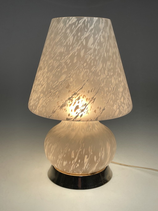 Murano Mushroom/Mushroom Table Lamp, Italy 1970'S