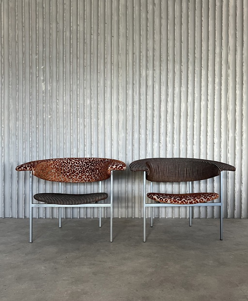 2x Meander Gamma chairs by Rudolf Wolf