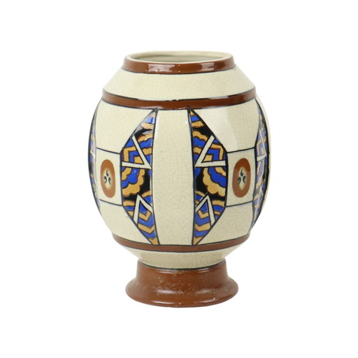 Polychrome Art Deco Vase Amc