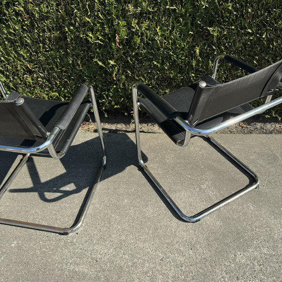 Image 1 of 2 Bauhaus Tube Frame Design Chairs