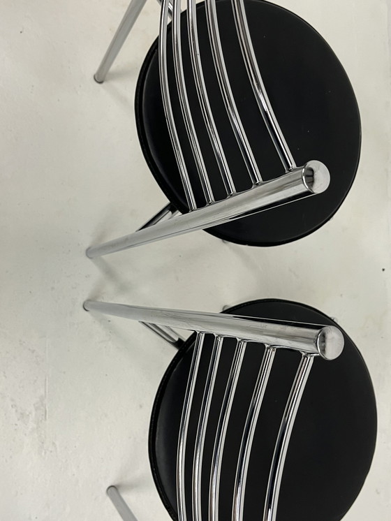 Image 1 of Juego de dos sillas Memphis cromadas