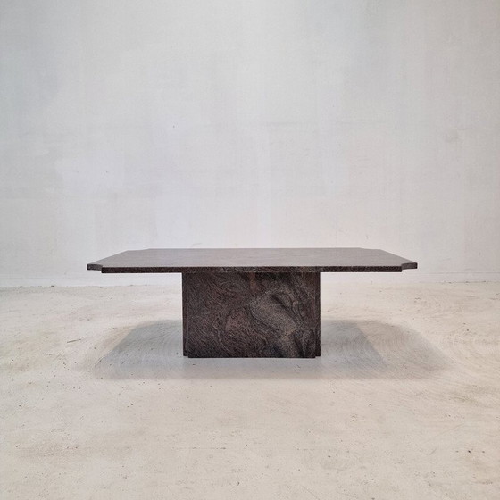 Image 1 of Italian vintage coffee table in granite, 1980s