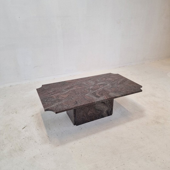 Image 1 of Italian vintage coffee table in granite, 1980s