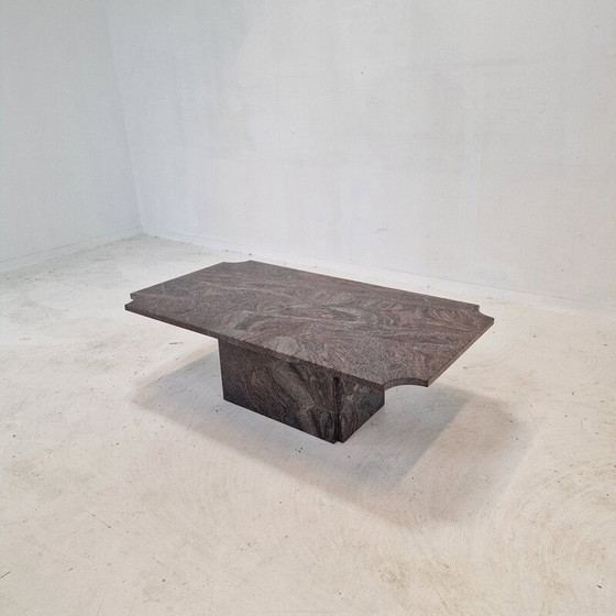 Image 1 of Italian vintage coffee table in granite, 1980s