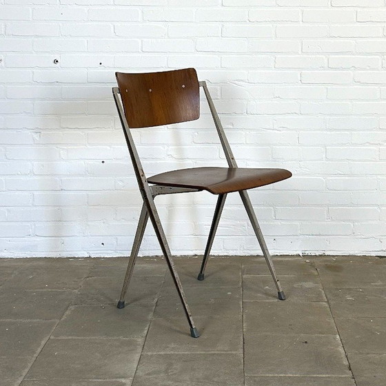 Image 1 of 24 pieces of Pyramid chairs by Wim Rietveld for Ahrend de Cirkel.