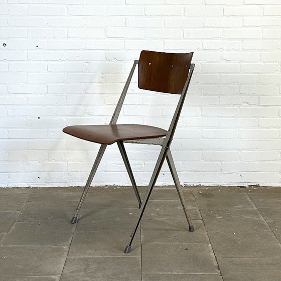 Image 1 of 24 pieces of Pyramid chairs by Wim Rietveld for Ahrend de Cirkel.