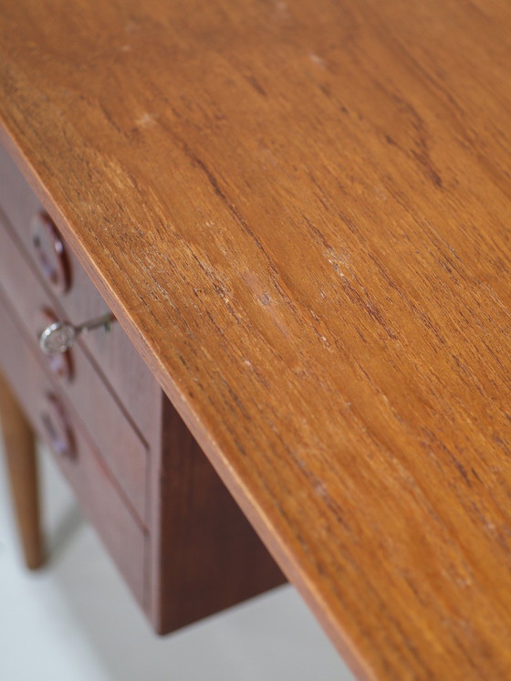 Image 1 of Desk Vintage Teak Freestanding Danish