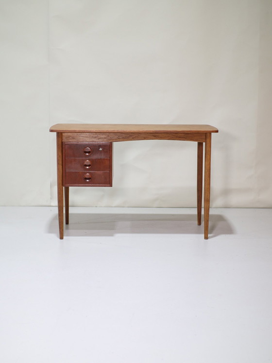 Image 1 of Desk Vintage Teak Freestanding Danish