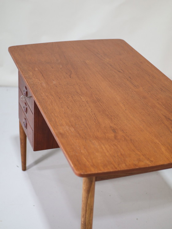 Image 1 of Desk Vintage Teak Freestanding Danish