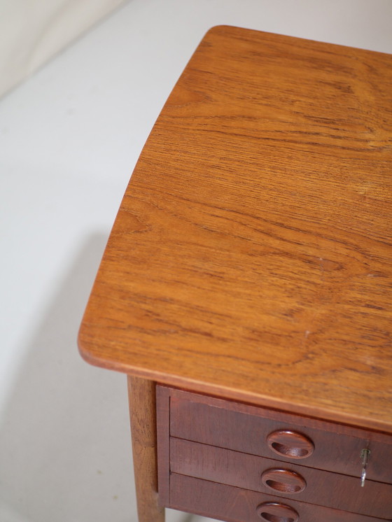 Image 1 of Desk Vintage Teak Freestanding Danish