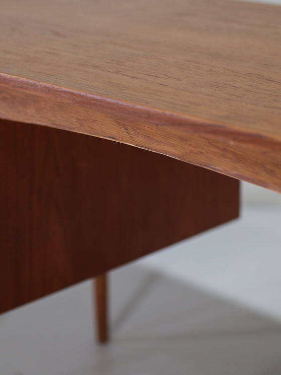 Image 1 of Desk Vintage Teak Freestanding Danish