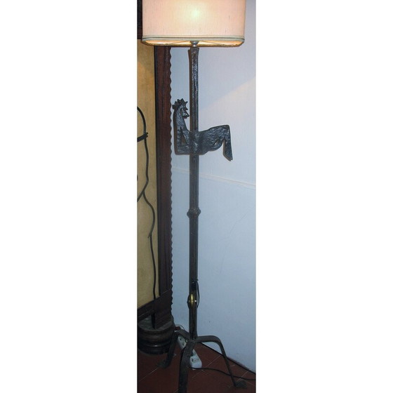 Image 1 of Vintage rooster lamp for Marolles workshop, 1960