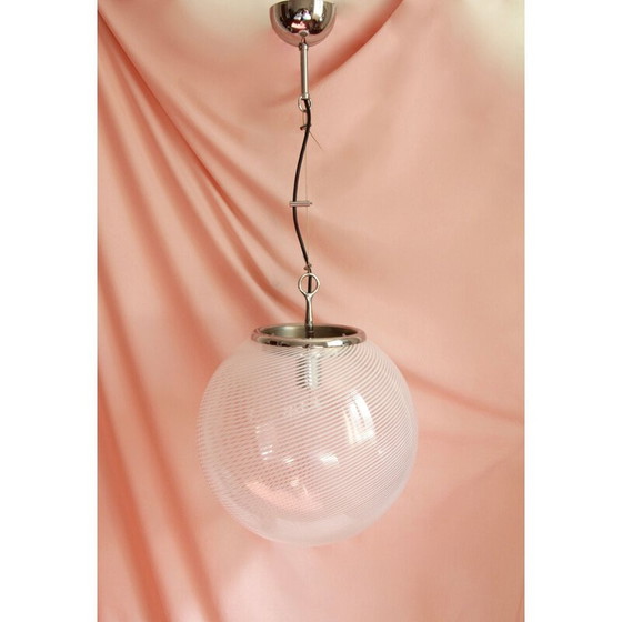 Image 1 of Vintage Ceiling Globe Lamp by Venini, Italy 1960s