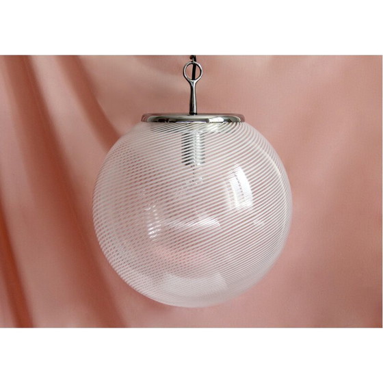 Image 1 of Vintage Ceiling Globe Lamp by Venini, Italy 1960s