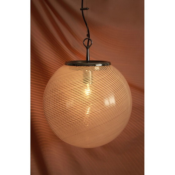 Image 1 of Vintage Ceiling Globe Lamp by Venini, Italy 1960s