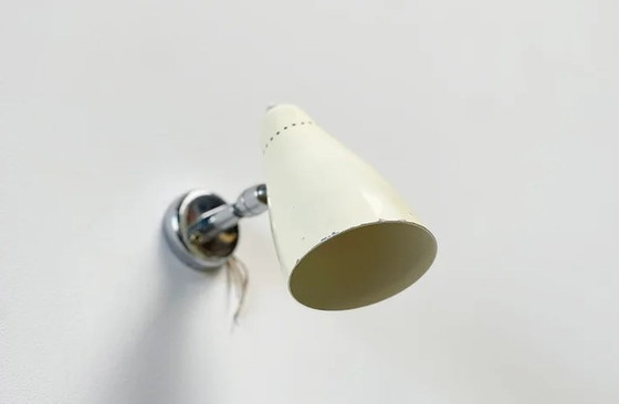 Image 1 of Giuseppe Ostuni chrome white wall lamp