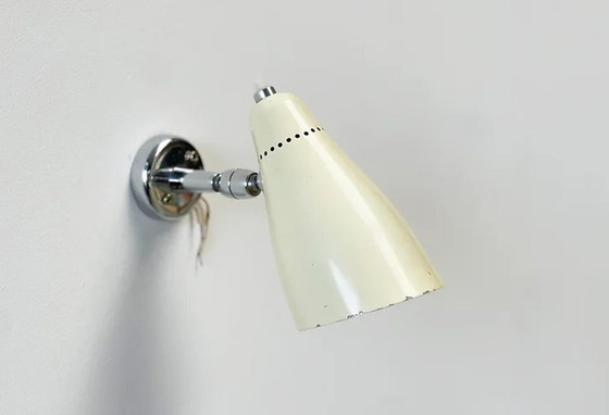 Image 1 of Giuseppe Ostuni chrome white wall lamp