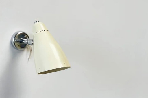 Giuseppe Ostuni chrome white wall lamp