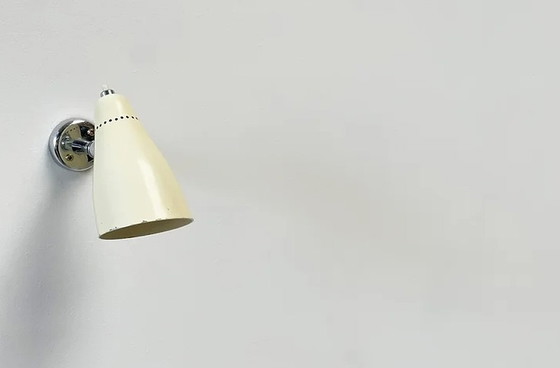 Image 1 of Giuseppe Ostuni chrome white wall lamp