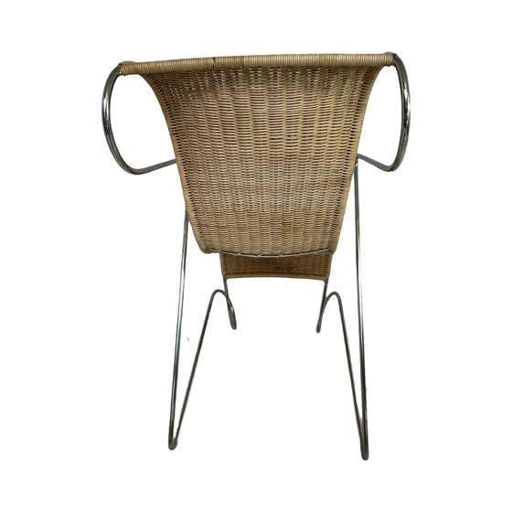 Image 1 of Ron Arad - Driade - Chair mode ‘Zigo’ - 1990’s - Tubular frame and wicker - Great condition, marked at the back