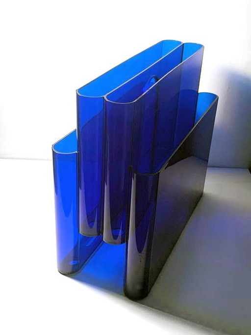 Vintage Magazine Rack - Space Age - Giotto Stoppino - Kartell - 1972