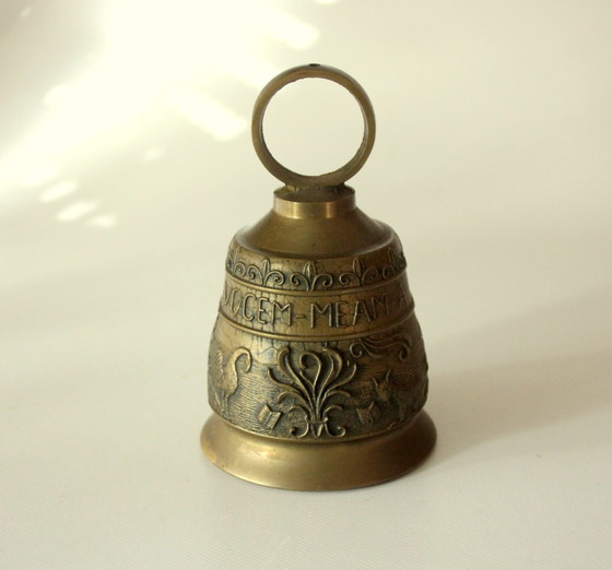 Image 1 of Large heavy bell - Brass - Table bell - Vintage from the 1960s