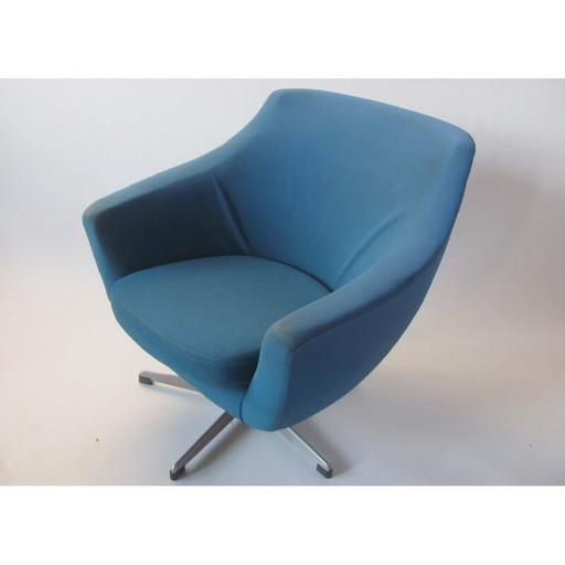 Vintage armchair in blue by Up Závody Rousínov, Czechoslovakia 1960s