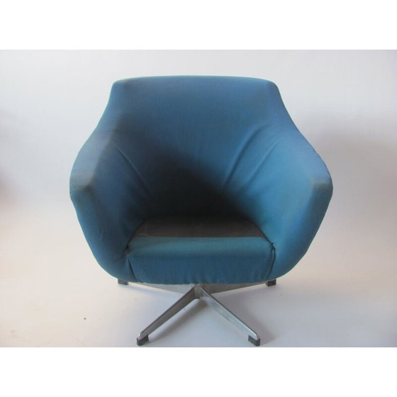 Image 1 of Vintage armchair in blue by Up Závody Rousínov, Czechoslovakia 1960s