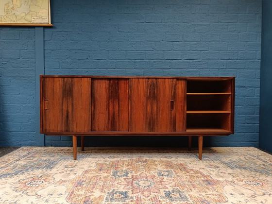 Image 1 of Planche basse vintage en bois de rose