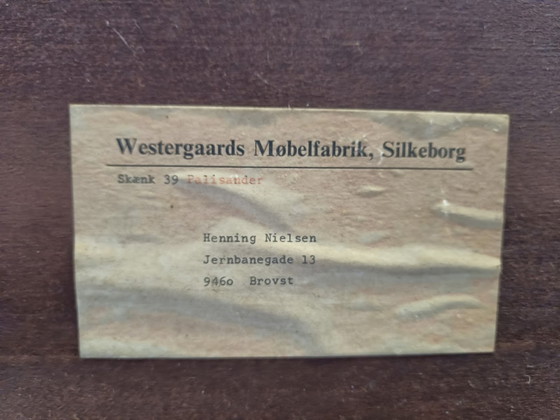 Image 1 of Planche basse vintage en bois de rose