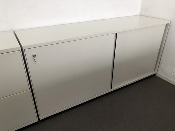 Image 1 of Tecno Graphis Desk + 6x Cabinets