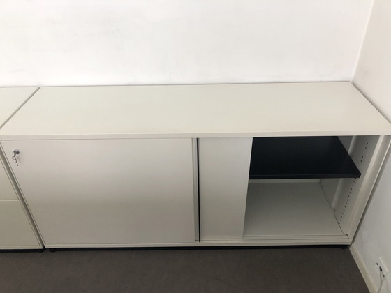 Image 1 of Tecno Graphis Desk + 6x Cabinets