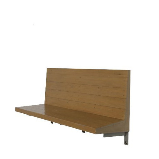 Rare Dom Hans van der Laan Wall Mounted Bench, Netherlands 1970