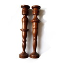 Vintage Stylized Candlesticks by Renato Bertelli, Set of 2