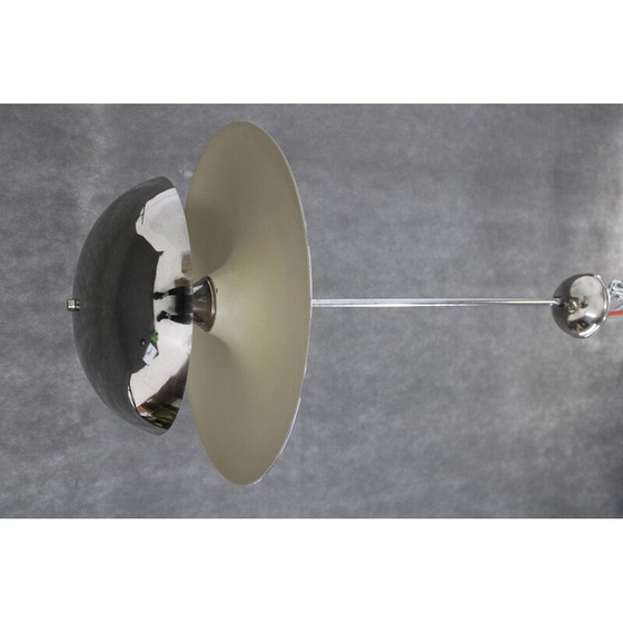 Image 1 of Lampadario vintage Bauhaus in acciaio cromato per Anyz, Cecoslovacchia 1930