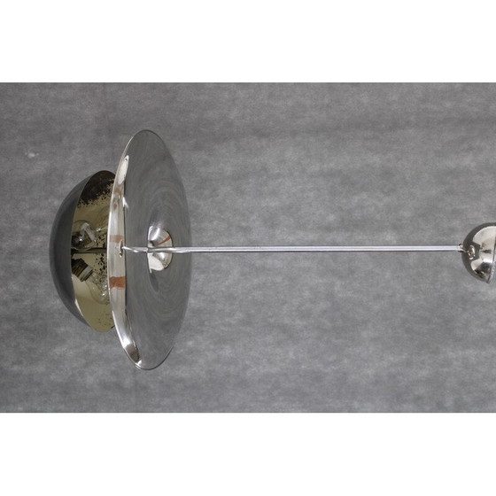 Image 1 of Lampadario vintage Bauhaus in acciaio cromato per Anyz, Cecoslovacchia 1930