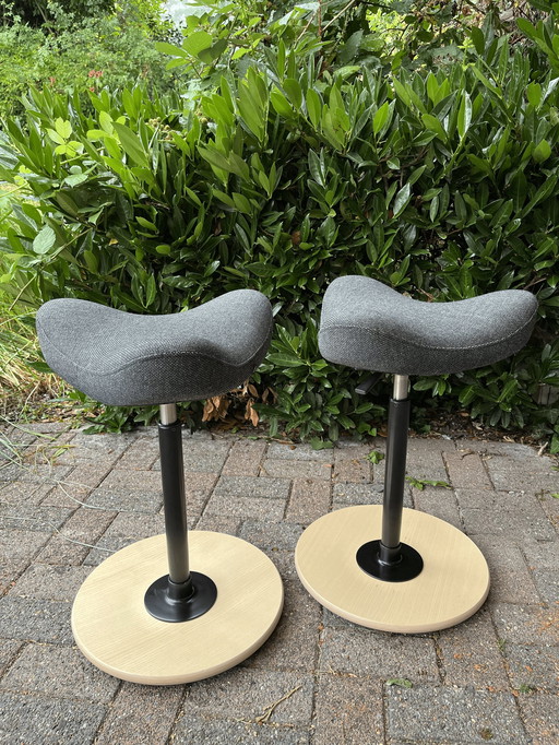 2x Varier Move Compact Ergonomic Stools