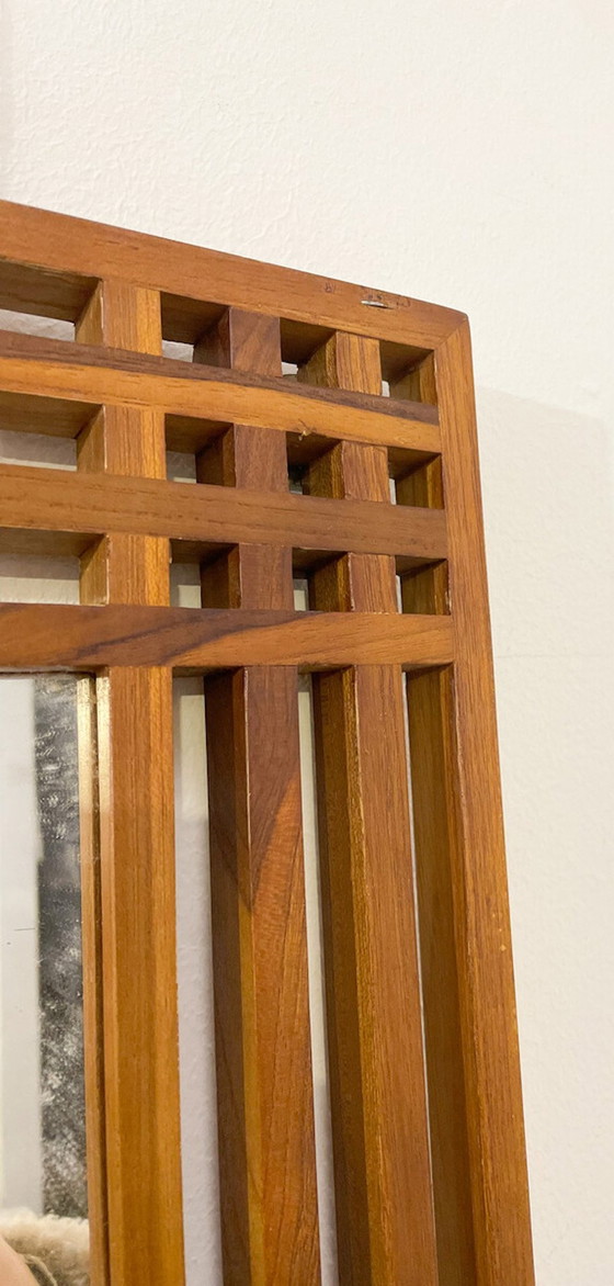 Image 1 of Mid-Century Modern Wooden Mirror