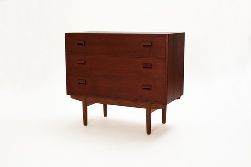 Teak Vanity Dresser Designed By Børge Mogensen For Søborg Møbelfabrik, Denmark 1950’S.