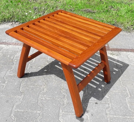 Teak side table footstool 50x50x41(h) cm