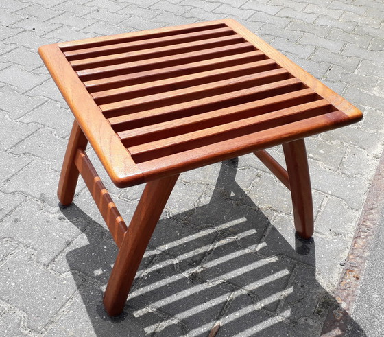 Image 1 of Teak side table footstool 50x50x41(h) cm