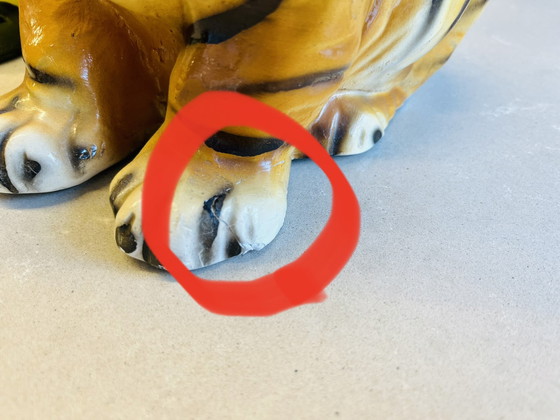 Image 1 of Figurine tigre vintage