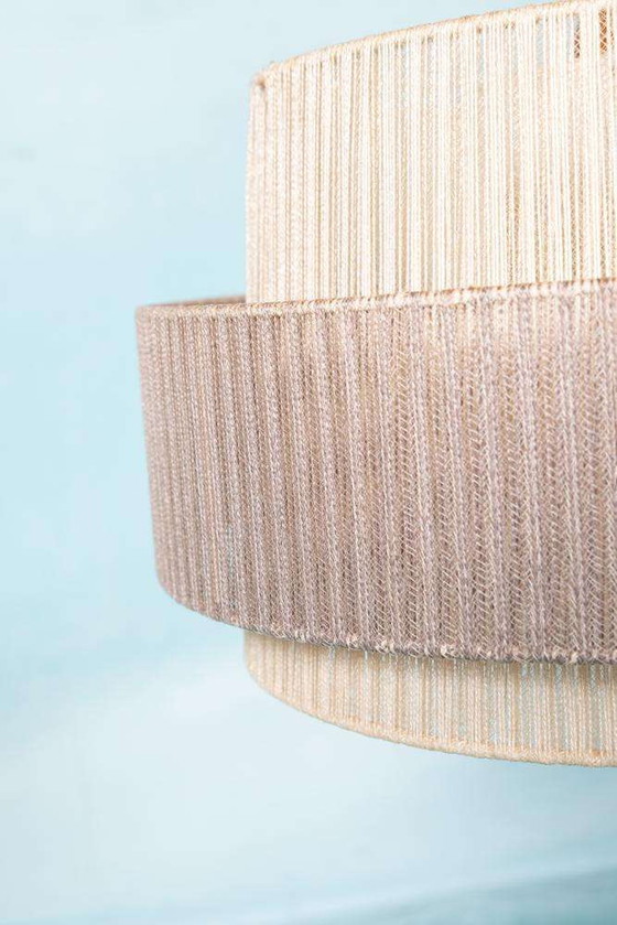 Image 1 of Japandi Swedish 1960s pendant lamp, vintage Bohemian lamp